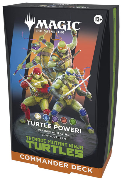 Custodia per mazzi Commander di Magic the Gathering Teenage Mutant Ninja Turtles (4) inglese
