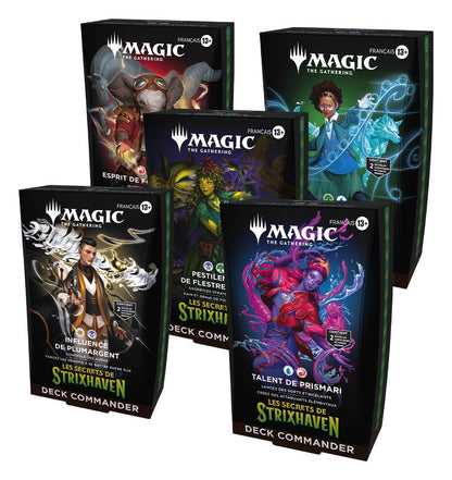 Magic the Gathering Les secrets de Strixhaven Commander Decks Case (5) francese