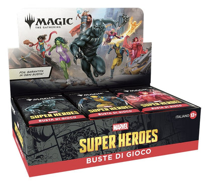 Magic the Gathering Marvel Super Heroes Play Booster Display (30) italiano