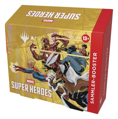 Magic the Gathering Marvel Super Heroes Collector Booster Display (12) tedesco