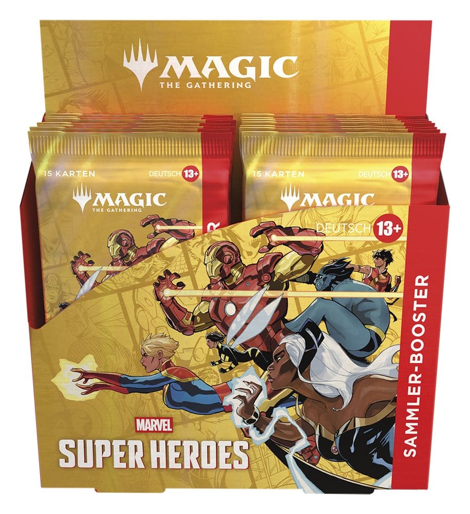 Magic the Gathering Marvel Super Heroes Collector Booster Display (12) tedesco