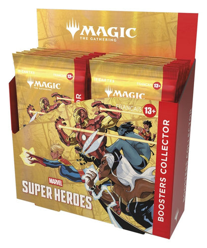 Magic the Gathering Marvel Super Heroes Collector Booster Display (12), französisch