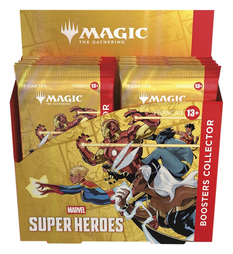 Magic the Gathering Marvel Super Heroes Collector Booster Display (12), französisch