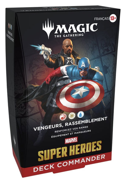 Magic the Gathering Marvel Super Heroes Commander Decks Case (4) fransk