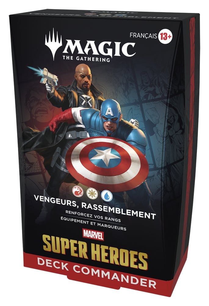 Magic the Gathering Marvel Super Heroes Commander Decks Case (4) fransk