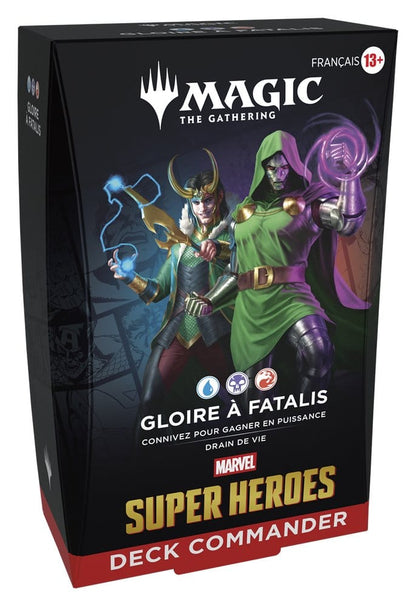 Magic the Gathering Marvel Super Heroes Commander Decks Case (4) fransk