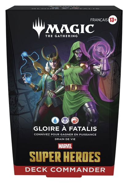 Magic the Gathering Marvel Super Heroes Commander Decks Case (4) fransk