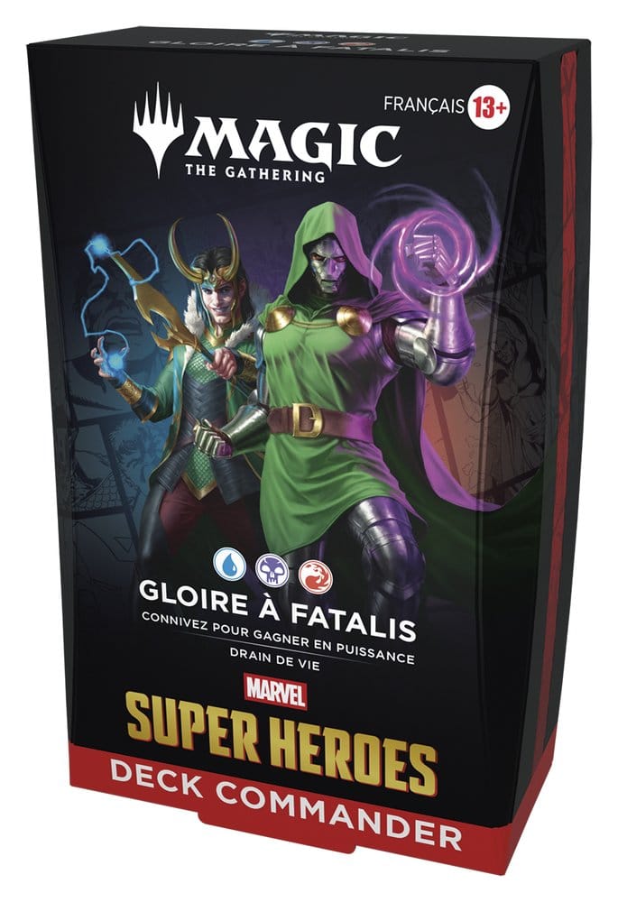 Magic the Gathering Marvel Super Heroes Commander Decks Case (4) fransk