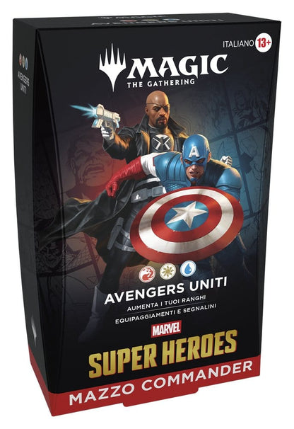 Magic the Gathering Marvel Super Heroes Commander Decks Case (4) talijanski