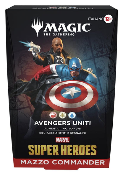 Magic the Gathering Marvel Super Heroes Commander Decks Case (4) talijanski
