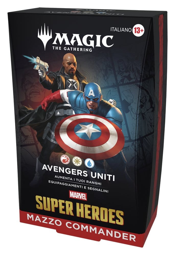 Magic the Gathering Marvel Super Heroes Commander Decks Case (4) talijanski
