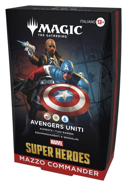 Magic the Gathering Marvel Super Heroes Commander Decks Case (4) talijanski
