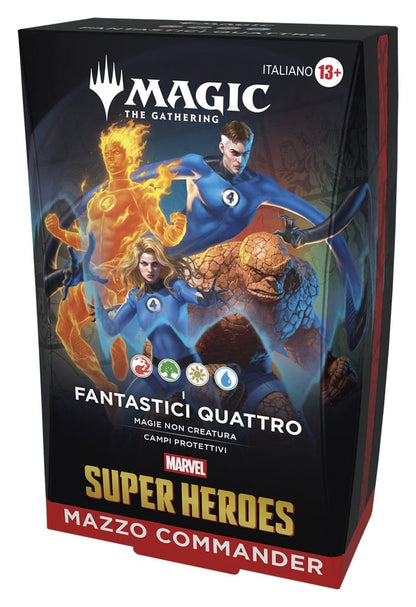 Magic the Gathering Marvel Super Heroes Commander Decks Case (4) talijanski