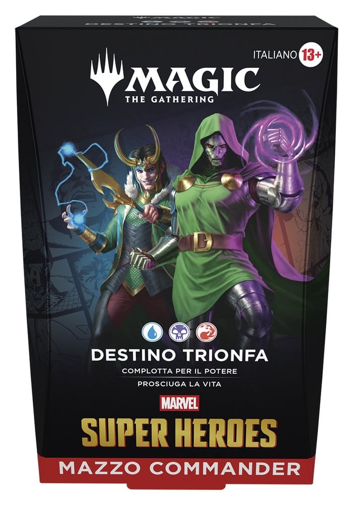 Magic the Gathering Marvel Super Heroes Commander Decks Case (4) talijanski