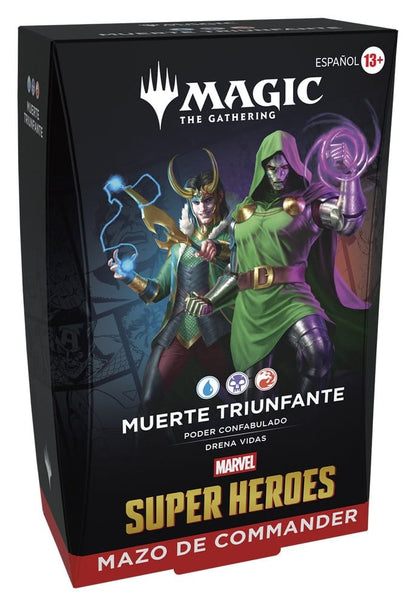 Magic the Gathering Marvel Super Heroes Commander Decks Case (4) Spanisch