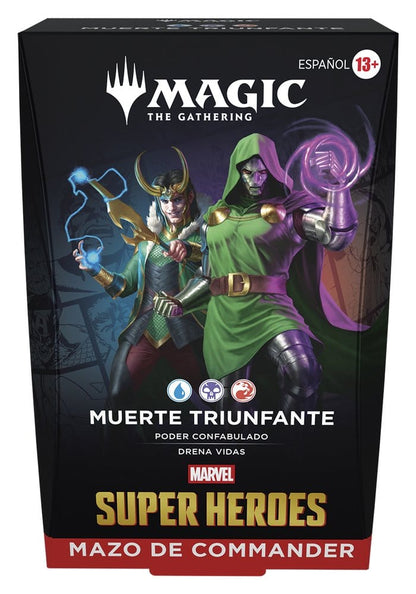 Magic the Gathering Marvel Super Heroes Commander Decks Case (4) Spanisch
