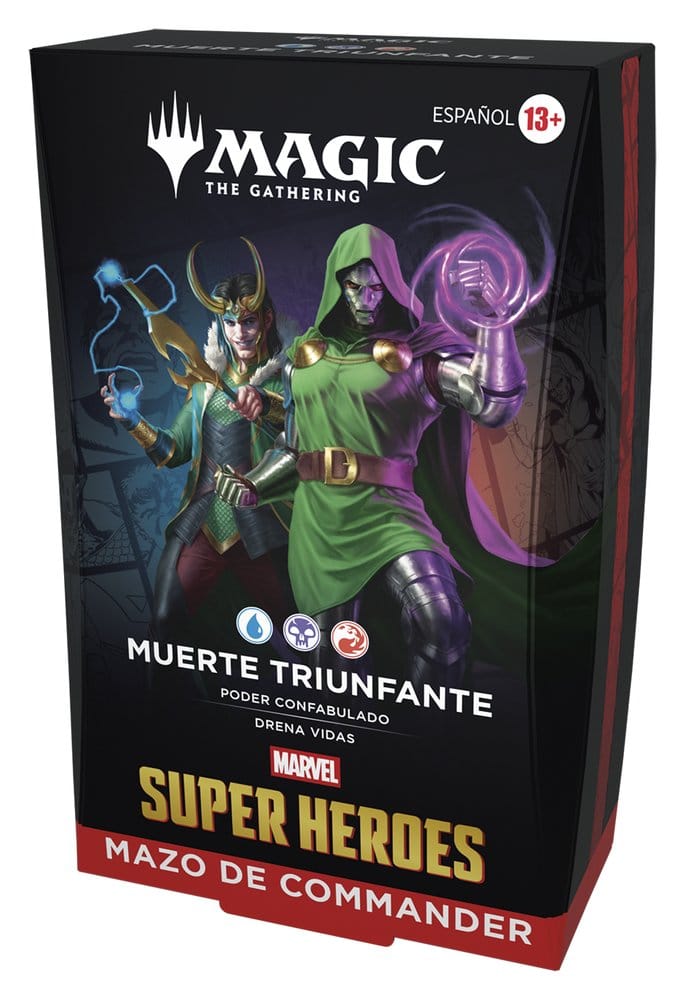 Magic the Gathering Marvel Super Heroes Commander Decks Case (4) Spanisch