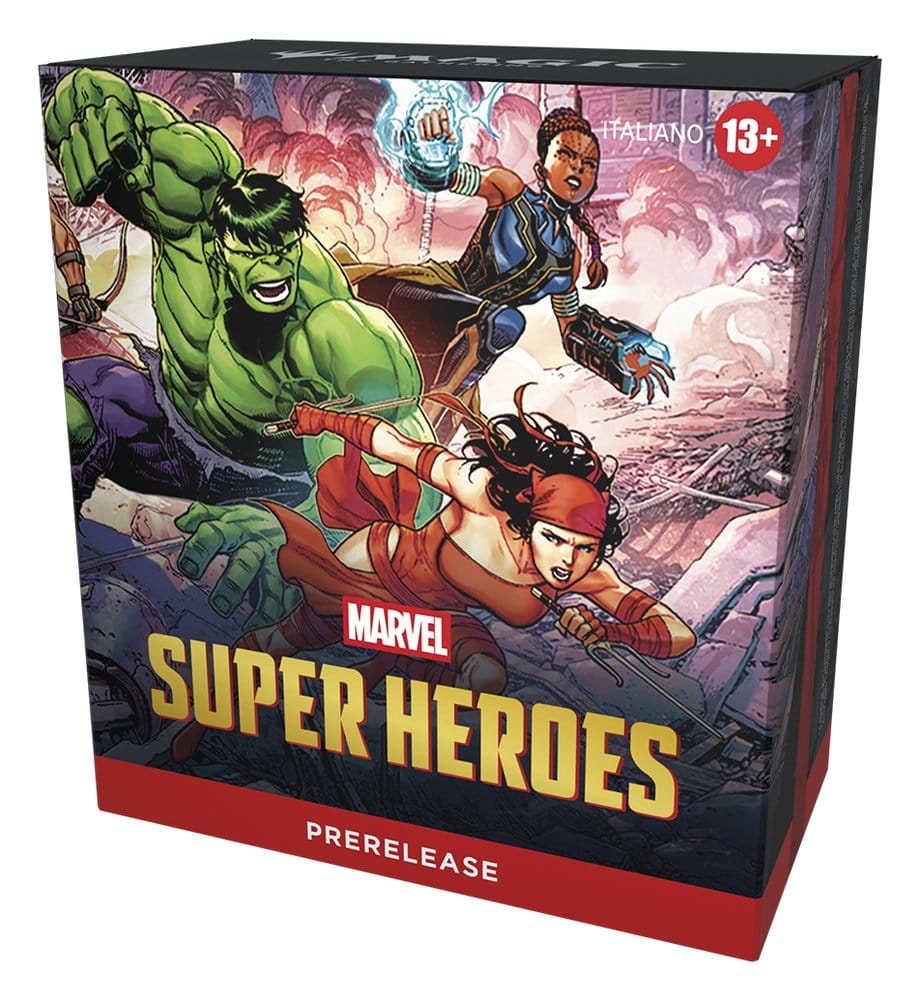 Magic the Gathering Marvel Super Heroes Prerelease Packs Case (15), italienisch