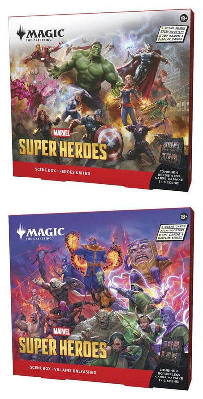 Magic the Gathering Marvel Super Heroes Scene Box Display (4) engelsk