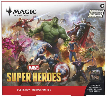 Magic the Gathering Marvel Super Heroes Scene Box Display (4) engelsk