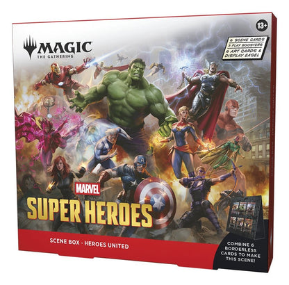 Magic the Gathering Marvel Super Heroes Scene Box Display (4) inglese