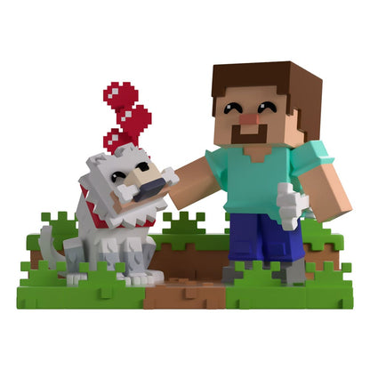 Minecraft Vinylfigur Taming a Wolf 10 cm