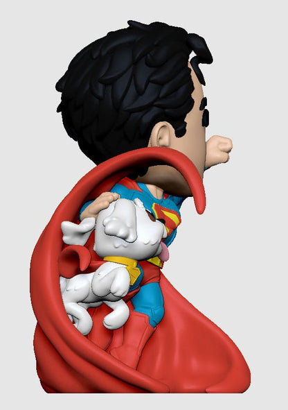 Superman 2025 Vinylfigur Superman & Krypto 13 cm