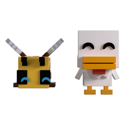 Figure in vinile Minecraft Bee e Chicken Monitor Buddiez