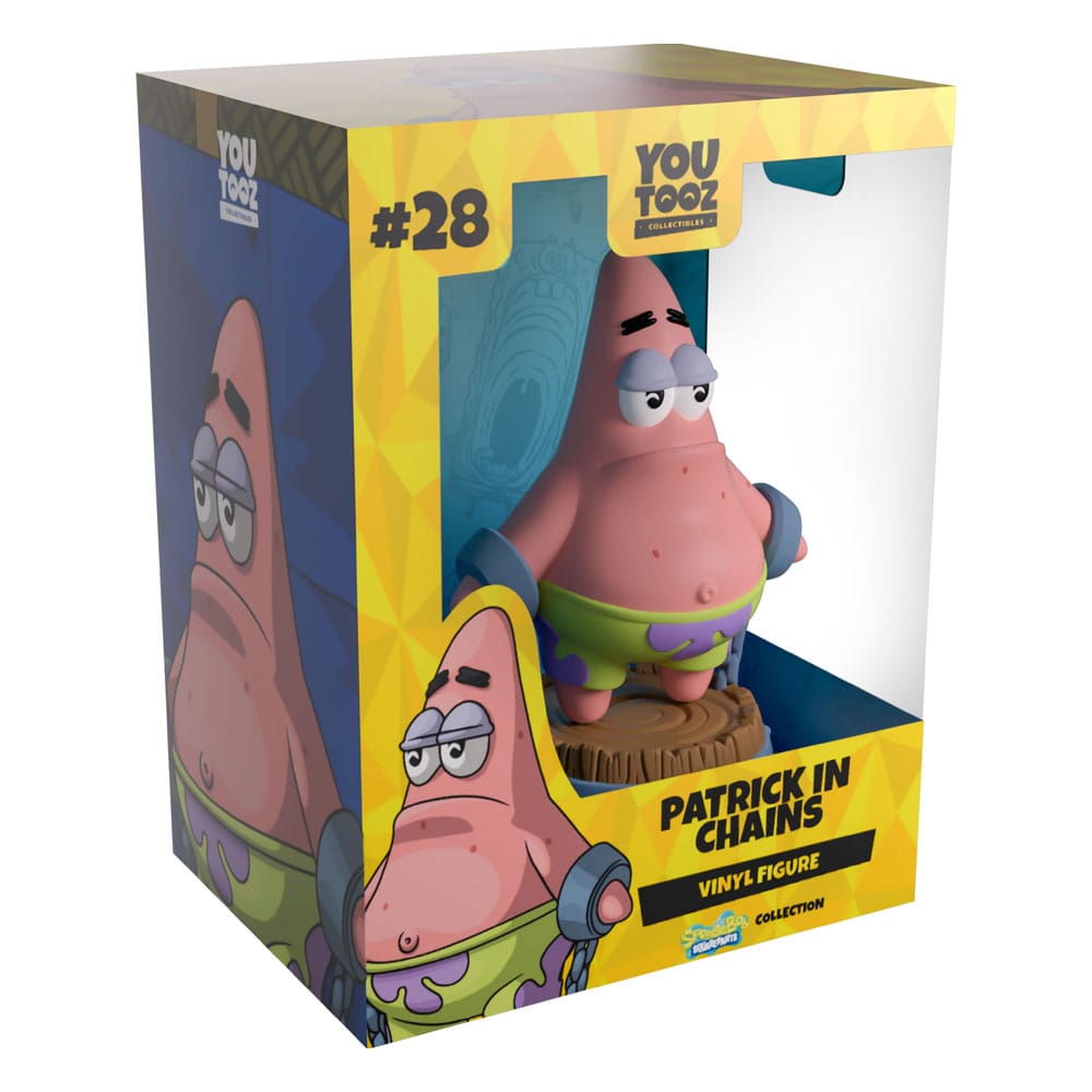 Svampbob Fyrkant Vinylfigur Patrick i kedjor 13 cm