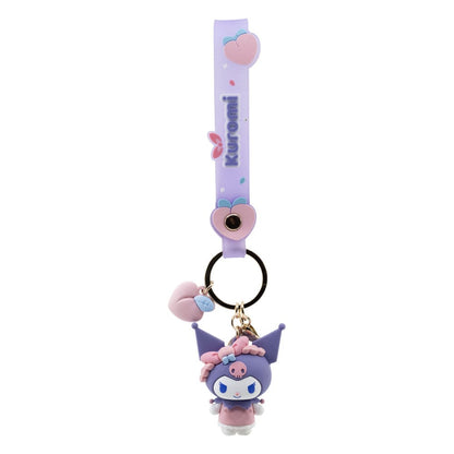 Sanrio Peach Series Keychain with Hand Strap Hello Kitty and Friends Display (12)