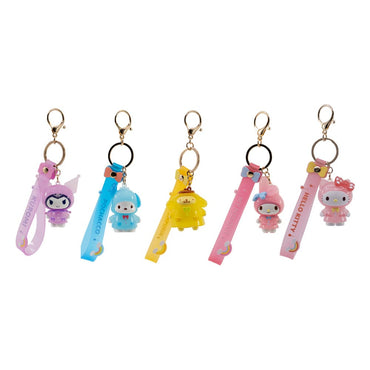 Sanrio Raincoat Series Keychain with Hand Strap Hello Kitty and Friends Display (12)