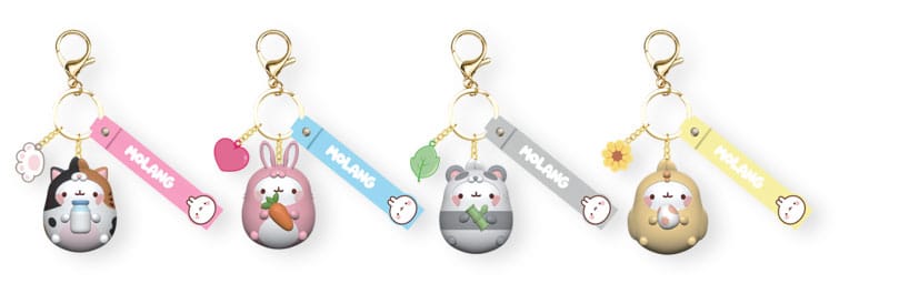 Molang Animal Costume Series sleutelhanger met handriemdisplay (9)