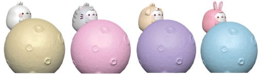 Molang Little Moon Light Series mini figurice Hello Kitty i prijatelji 8 cm zaslon (12)